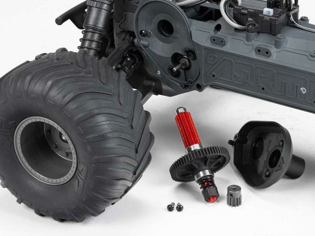 CLEAR 1/10 GORGON 2WD RTA Kit Brushed Monster Truck WITH BATTERY AND CHARGER - Cars - view 14