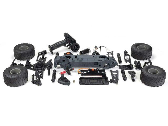 CLEAR 1/10 GORGON 2WD RTA Kit Brushed Monster Truck WITH BATTERY AND CHARGER - Cars - view 15