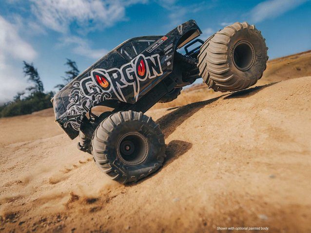 CLEAR 1/10 GORGON 2WD RTA Kit Brushed Monster Truck WITH BATTERY AND CHARGER - Cars - view 17