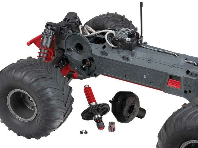 RED 1/10 GORGON MEGA 550 2WD MT WITH BATTERY AND CHARGER - Cars - view 6