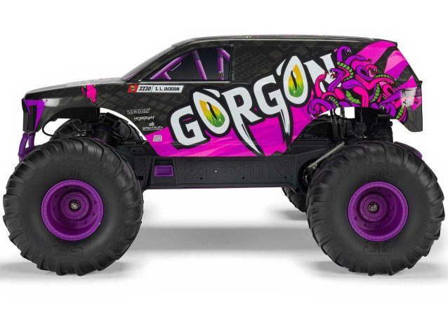 PURPLE 1/10 GORGON MEGA 550 2WD MT WITH BATTERY AND CHARGER - Cars - view 5