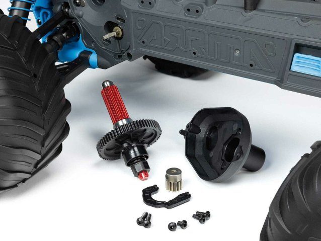 BLUE 1/10 GORGON MEGA 550 2WD MT WITH BATTERY AND CHARGER - Cars - view 16
