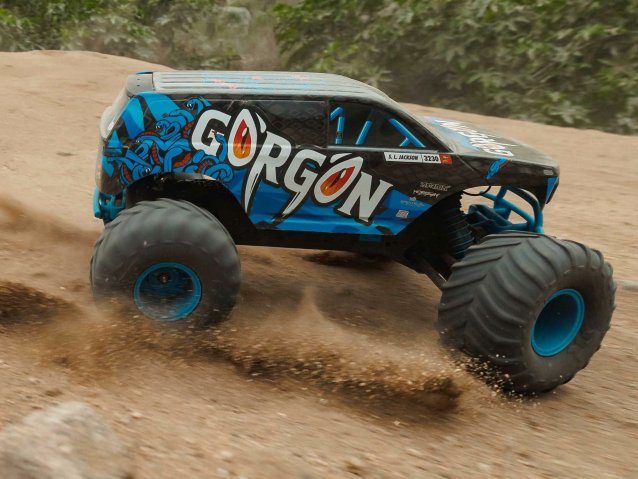 BLUE 1/10 GORGON MEGA 550 2WD MT WITH BATTERY AND CHARGER - Cars - view 25