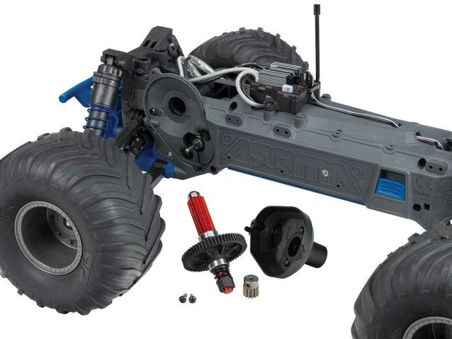 blue 1/10 GORGON MEGA 550 2WD MT no battery and charger - Cars - view 4