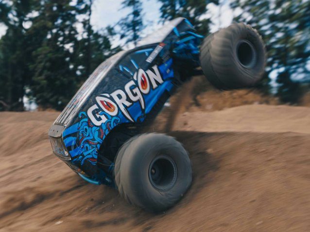 blue 1/10 GORGON MEGA 550 2WD MT no battery and charger - Cars - view 18