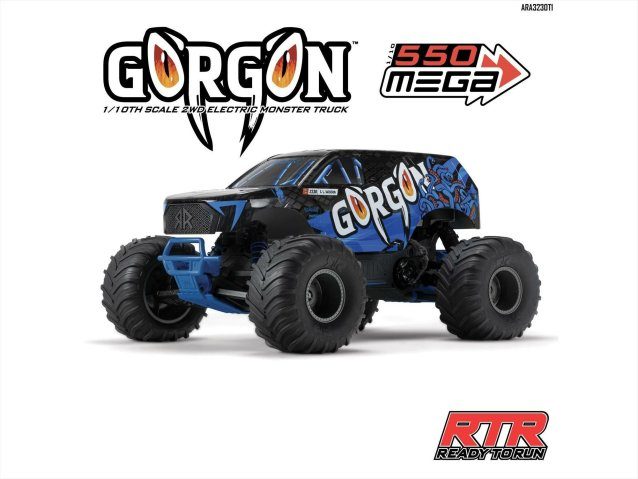 blue 1/10 GORGON MEGA 550 2WD MT no battery and charger - Cars - view 25
