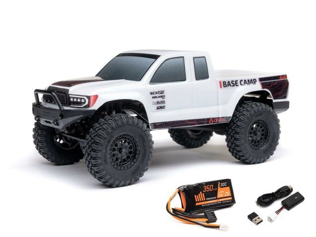 white 1/24 SCX24 Base Camp 4WD Rock Crawler RTR - Cars - view 3