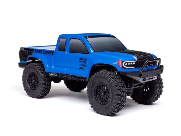 blue 1/24 SCX24 Base Camp 4WD Rock Crawler RTR - Cars - view 2
