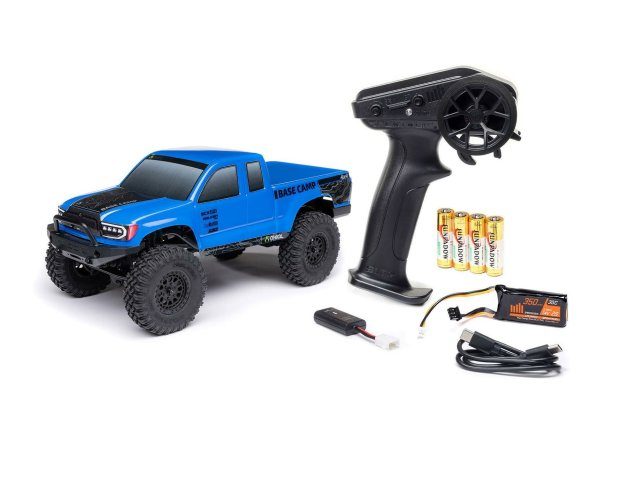 blue 1/24 SCX24 Base Camp 4WD Rock Crawler RTR - Cars - view 6