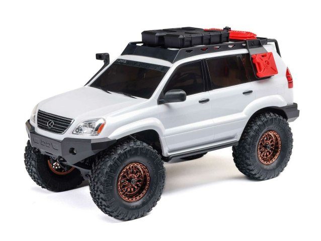 white 1/24 SCX24 Lexus GX 470 4WD Rock Crawler RTR - Cars