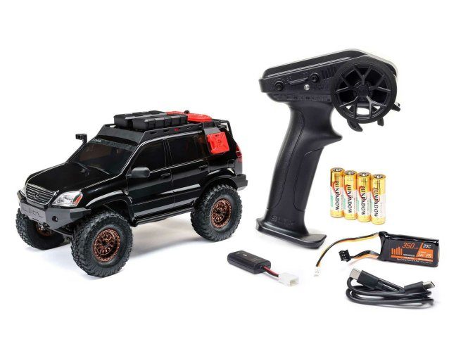 black 1/24 SCX24 Lexus GX 470 4WD Rock Crawler RTR - Cars - view 20