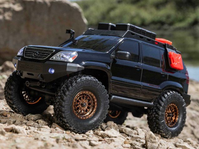 black 1/24 SCX24 Lexus GX 470 4WD Rock Crawler RTR - Cars - view 22