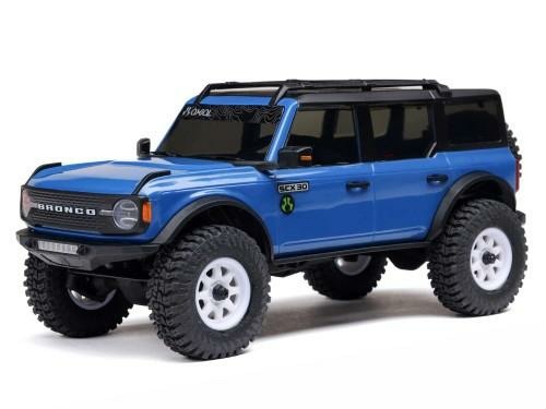 blue 1/30 SCX30 Ford Bronco 4X4 RTR Rock Crawler - Cars