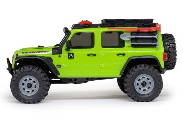 green 1/30 SCX30 Jeep Wrangler JLU 4X4 RTRRock Crawler - Cars - view 3