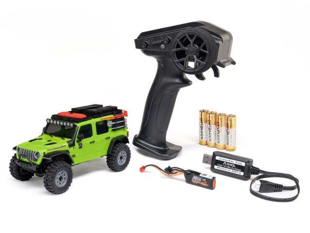 green 1/30 SCX30 Jeep Wrangler JLU 4X4 RTRRock Crawler - Cars - view 6