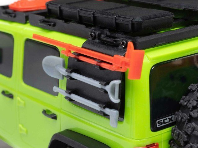 green 1/30 SCX30 Jeep Wrangler JLU 4X4 RTRRock Crawler - Cars - view 11