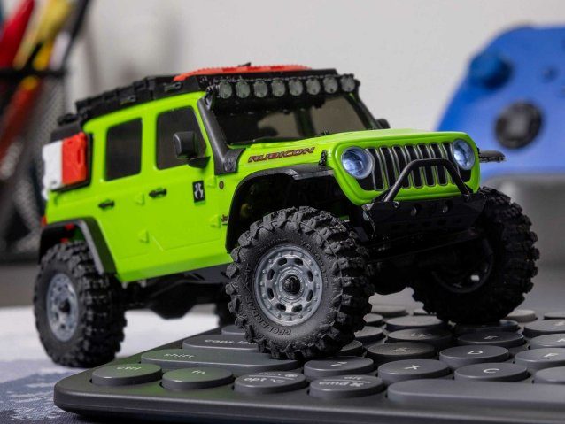 green 1/30 SCX30 Jeep Wrangler JLU 4X4 RTRRock Crawler - Cars - view 23