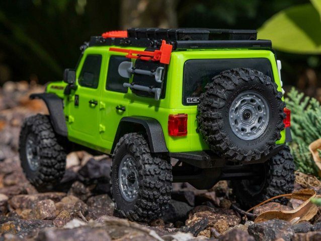 green 1/30 SCX30 Jeep Wrangler JLU 4X4 RTRRock Crawler - Cars - view 24