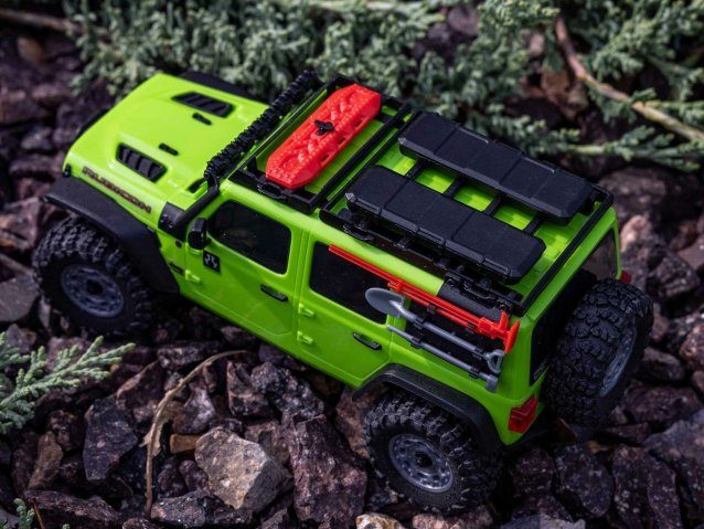 green 1/30 SCX30 Jeep Wrangler JLU 4X4 RTRRock Crawler - Cars - view 25