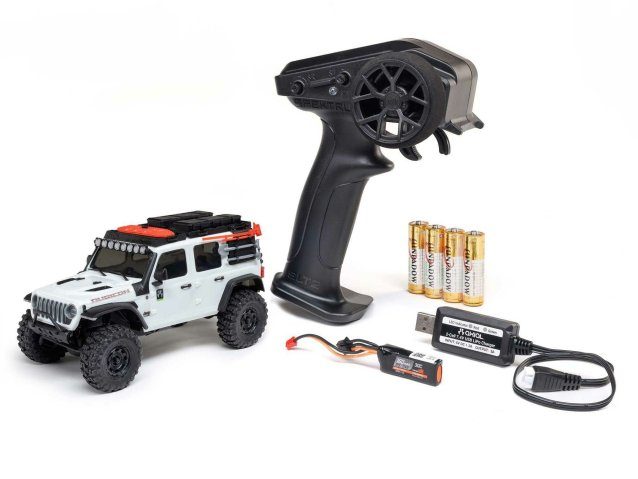 white 1/30 SCX30 Jeep Wrangler JLU 4X4 RTR Rock Crawler - Cars - view 8