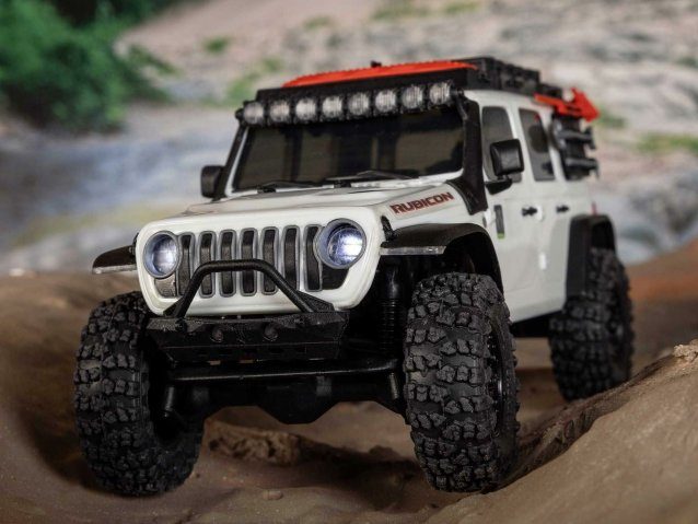 white 1/30 SCX30 Jeep Wrangler JLU 4X4 RTR Rock Crawler - Cars - view 24
