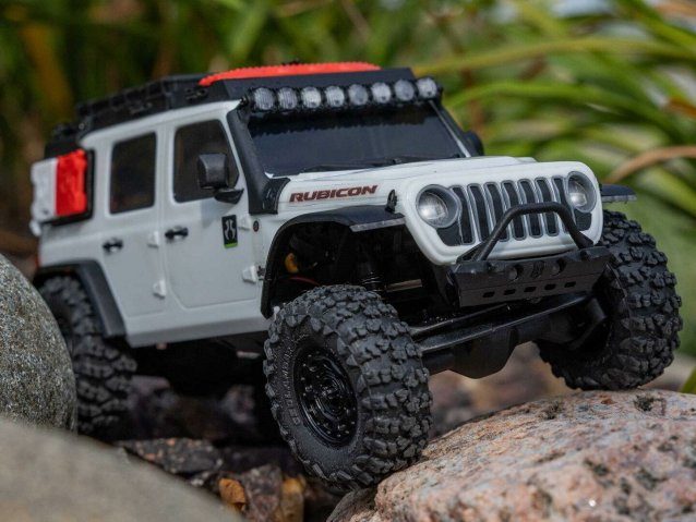 white 1/30 SCX30 Jeep Wrangler JLU 4X4 RTR Rock Crawler - Cars - view 25