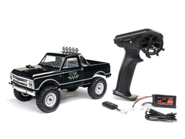 black 1/24 SCX24 1967 Chevrolet C10 4WD Rock Crawler RTR - Cars - view 13