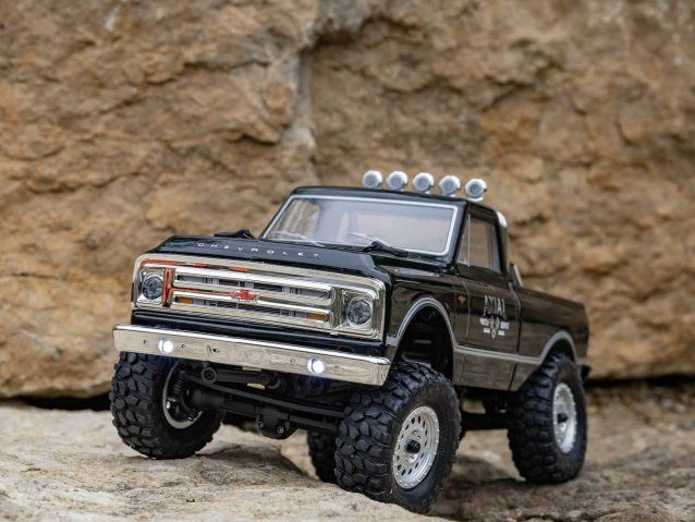 black 1/24 SCX24 1967 Chevrolet C10 4WD Rock Crawler RTR - Cars - view 20
