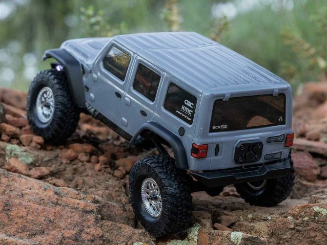 grey 1/24 SCX24 Jeep Wrangler JLU 4WD Rock Crawler RTR - Cars - view 17