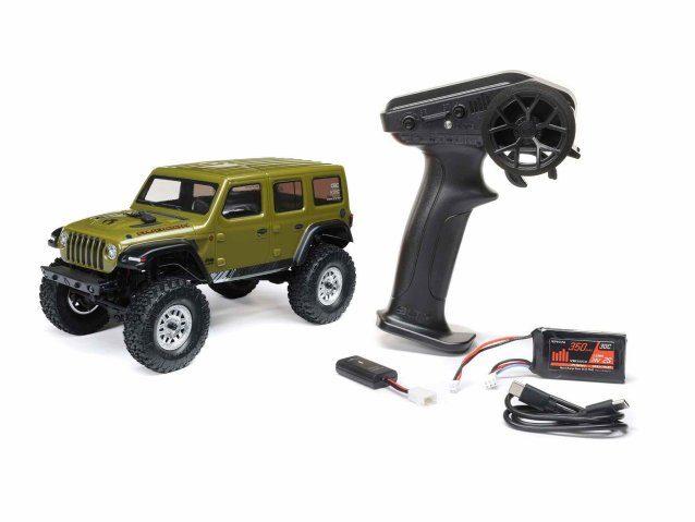 green 1/24 SCX24 Jeep Wrangler JLU 4WD Rock Crawler RTR - Cars - view 14