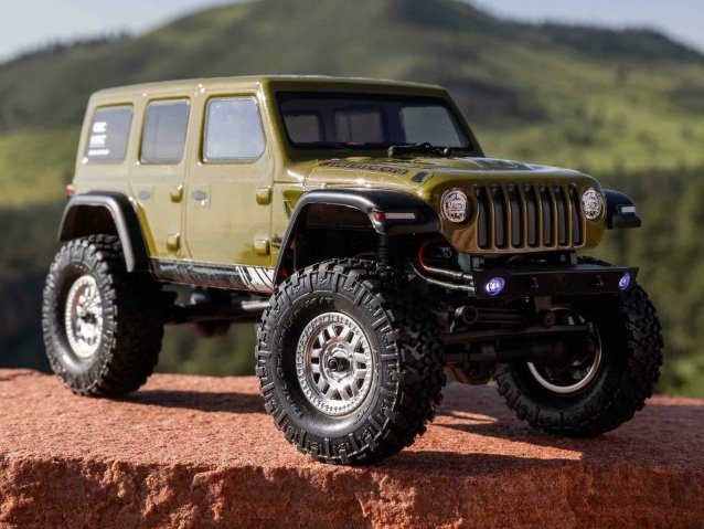 green 1/24 SCX24 Jeep Wrangler JLU 4WD Rock Crawler RTR - Cars - view 15