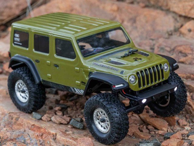 green 1/24 SCX24 Jeep Wrangler JLU 4WD Rock Crawler RTR - Cars - view 17