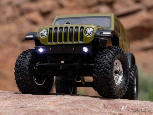 green 1/24 SCX24 Jeep Wrangler JLU 4WD Rock Crawler RTR - Cars - view 18