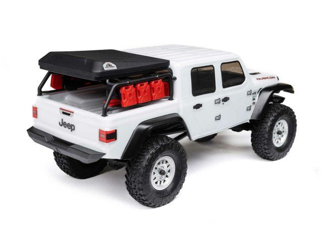 white 1/24 SCX24 Jeep JT Gladiator 4WD Rock Crawler RTR - Cars - view 3