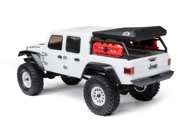white 1/24 SCX24 Jeep JT Gladiator 4WD Rock Crawler RTR - Cars - view 4