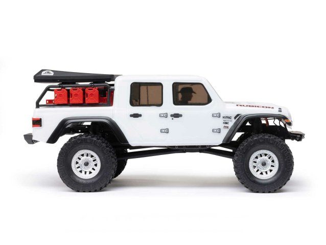 white 1/24 SCX24 Jeep JT Gladiator 4WD Rock Crawler RTR - Cars - view 7