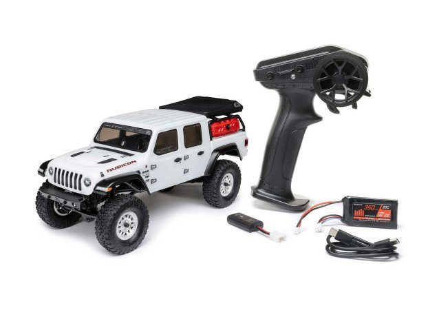 white 1/24 SCX24 Jeep JT Gladiator 4WD Rock Crawler RTR - Cars - view 17