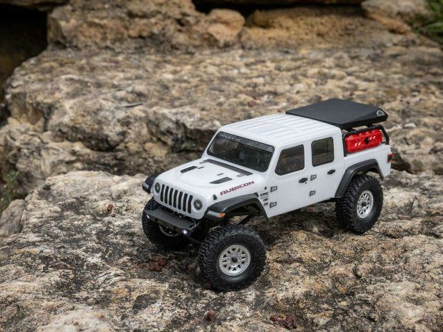 white 1/24 SCX24 Jeep JT Gladiator 4WD Rock Crawler RTR - Cars - view 19