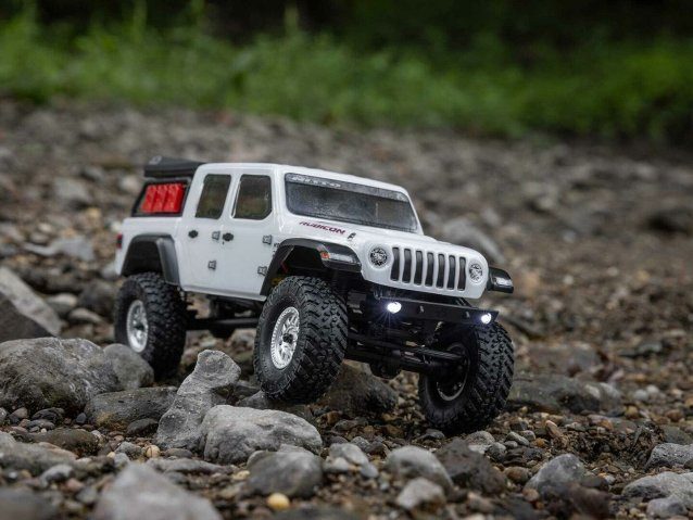white 1/24 SCX24 Jeep JT Gladiator 4WD Rock Crawler RTR - Cars - view 20