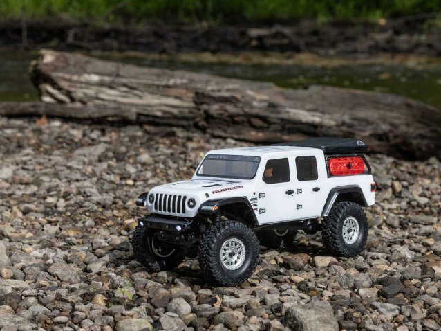 white 1/24 SCX24 Jeep JT Gladiator 4WD Rock Crawler RTR - Cars - view 22