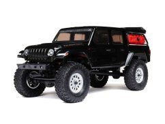 black 1/24 SCX24 Jeep JT Gladiator 4WD Rock Crawler RTR