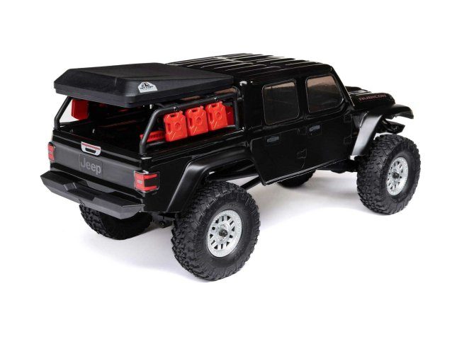 black 1/24 SCX24 Jeep JT Gladiator 4WD Rock Crawler RTR - Cars - view 4