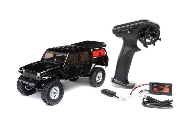 black 1/24 SCX24 Jeep JT Gladiator 4WD Rock Crawler RTR - Cars - view 16