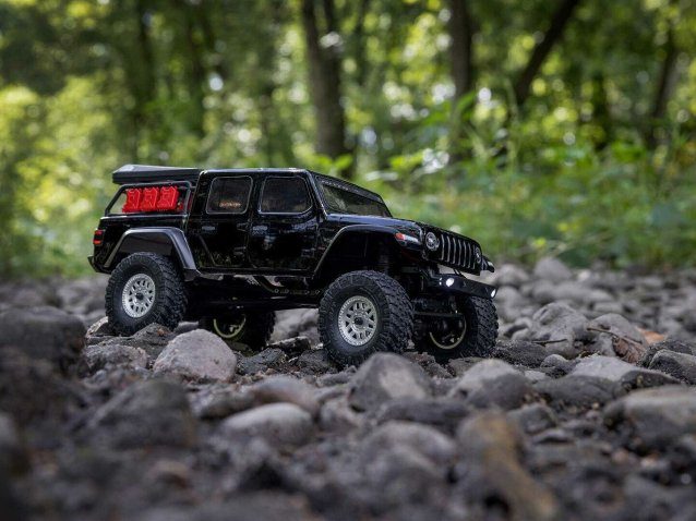black 1/24 SCX24 Jeep JT Gladiator 4WD Rock Crawler RTR - Cars - view 21