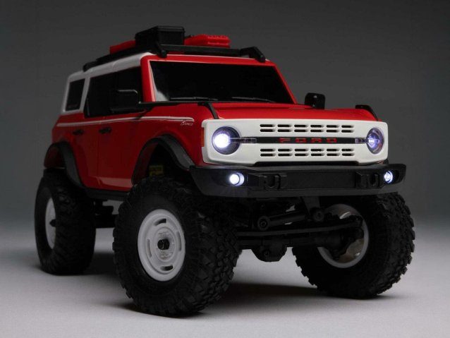 red 1/24 SCX24 Ford Bronco 4X4 RTR with battery and charger - Cars - view 12