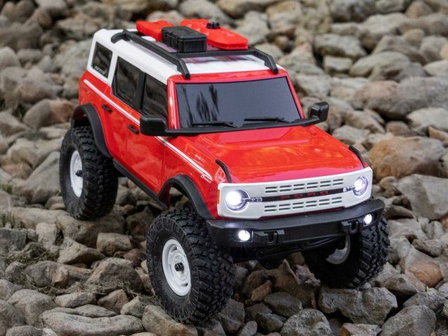 red 1/24 SCX24 Ford Bronco 4X4 RTR with battery and charger - Cars - view 14
