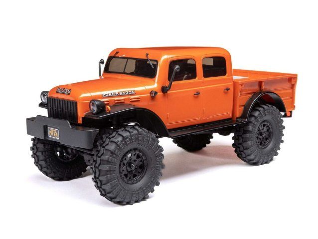 orange 1/24 SCX24 Dodge Power Wagon 4WD Rock Crawler RTR - Cars