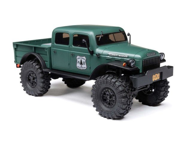 green 1/24 SCX24 Dodge Power Wagon 4WD Rock Crawler RTR - Cars - view 3