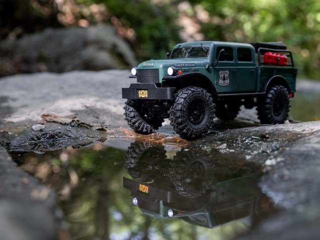green 1/24 SCX24 Dodge Power Wagon 4WD Rock Crawler RTR - Cars - view 15