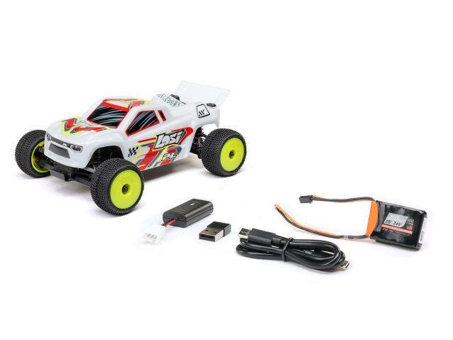 white 1/28 Micro-T 2WD Stadium Truck RTR - Cars - view 3